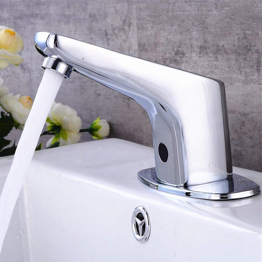 Fontana Atlanta Oil Rubbed Bronze Deck Mount Automatic Sensor Touchless Bathroom Faucet